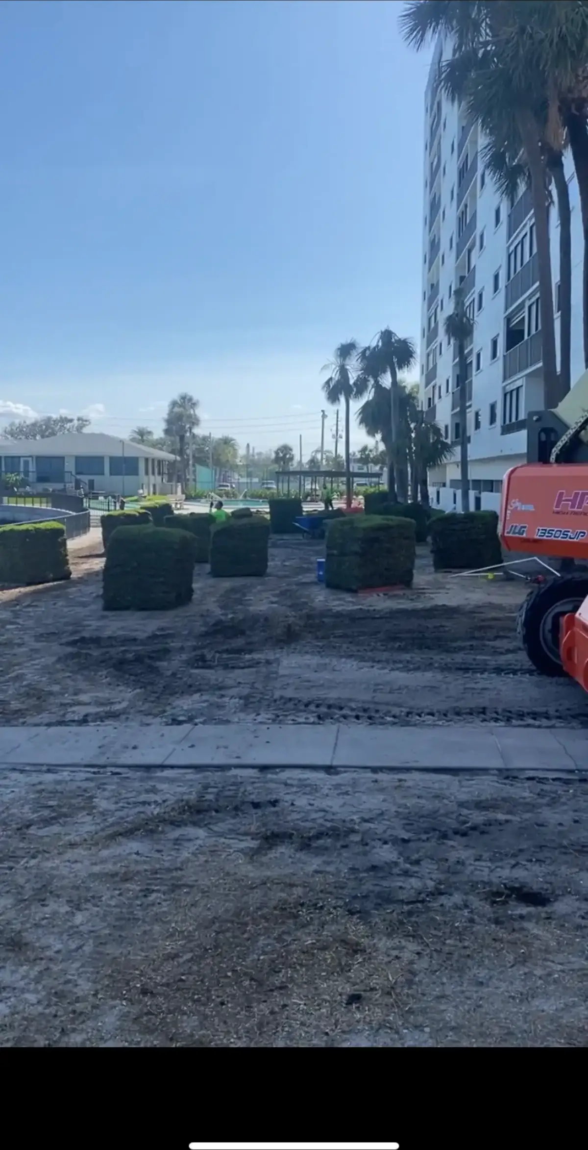 Decorative rock and planting bed installation in St. Petersburg