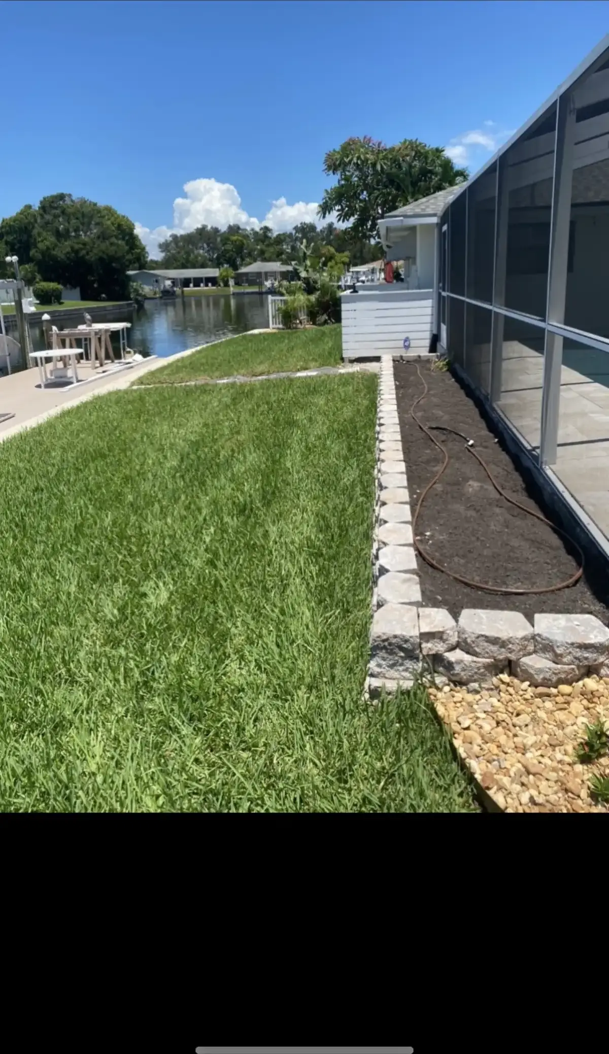 Erosion control and drainage solution for sloped property in Pinellas County